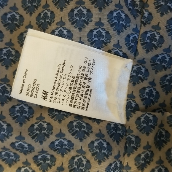 H&M (L.O.G.G.) sz 10 navy corduroy jacket w/elbow patches EUC - Picture 11 of 15